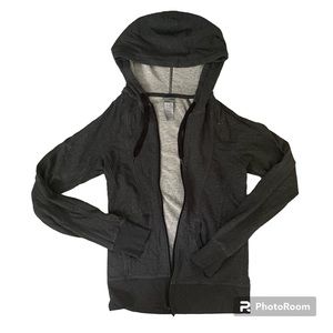 Dark grey zip up hoodie